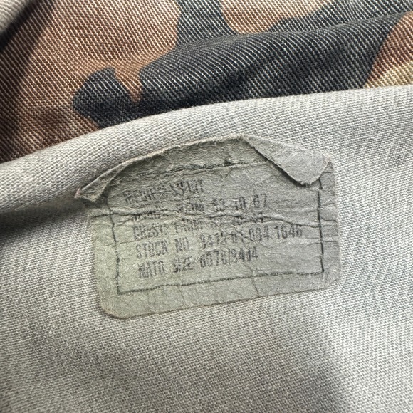 VTG 90s US Army Shirt Men's Medium Short Woodland Camouflage Ripstop Jacket - Picture 3 of 12